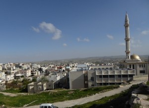 Yattan kaupunki Etelä-Hebronin kukkuloilla. 